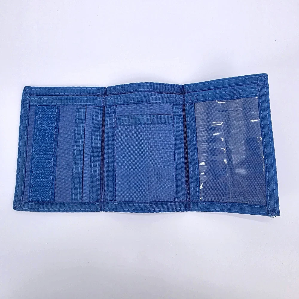 Marvel Captain Marvel‎ Blue Nylon Trifold Wallet Carol Danvers Graphic MCU